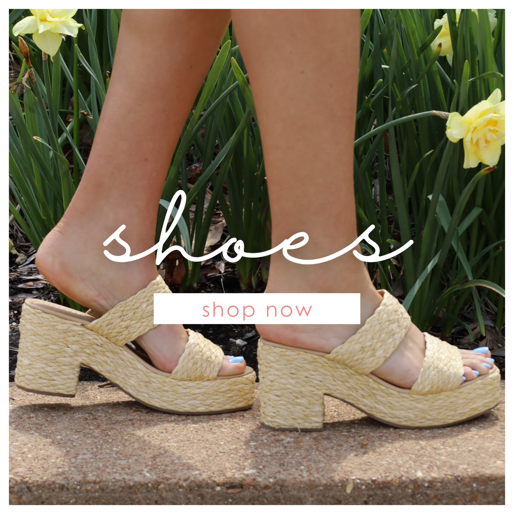 Shop our new heels and sandals for spring now! 