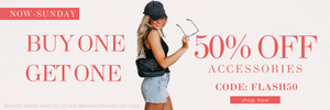 Buy one, get one 50% off select accessories! 
