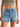 High Rise Split Hem Stretch Denim Short