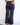 High Rise Patch Pocket Crop Flare Wide Leg Denim