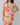 Asymmetric Shoulder Floral Print Blouse