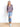 Model is wearing a smoke spanx half zip.