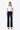 High Rise Patch Pocket Slim Wide Leg Jean