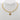 Mini Hammered Cross Toggle Necklace