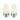 Holly Striped Slippers in White