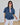 Haezel Short Sleeve Peplum Denim Jacket