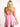 Model is wearing a pink cutout romper.