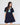 Quarter Zip Contrast Trim Dress