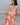Asymmetric Shoulder Floral Print Blouse