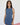 High Neck Denim Romper Dress