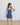 Square Neck Denim Pocket Romper Dress