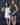 High Neck Denim Romper Dress