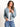 Charmingly Yours Ruched Sleeve Linen Bomber Jacket