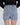 Polka Dot Print Denim Shorts