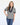 Contrast Trim Striped Puff Sleeve Top