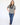 Contrast Trim Striped Puff Sleeve Top