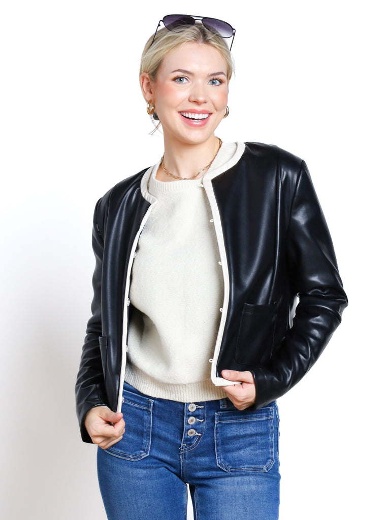 【新品】modest mood＊London Leather Jacket 5th. London Leather Jacket - Modest Mood