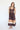 Contrast Trim Tie Strap Dress