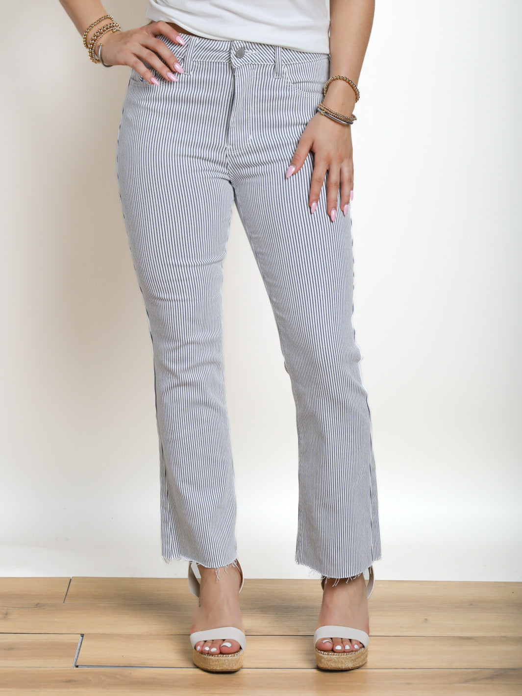 Sutton High Rise Pattern Crop Flare – MOD ON TREND