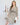 Smocked Waist Long Sleeve Print Midi Dress