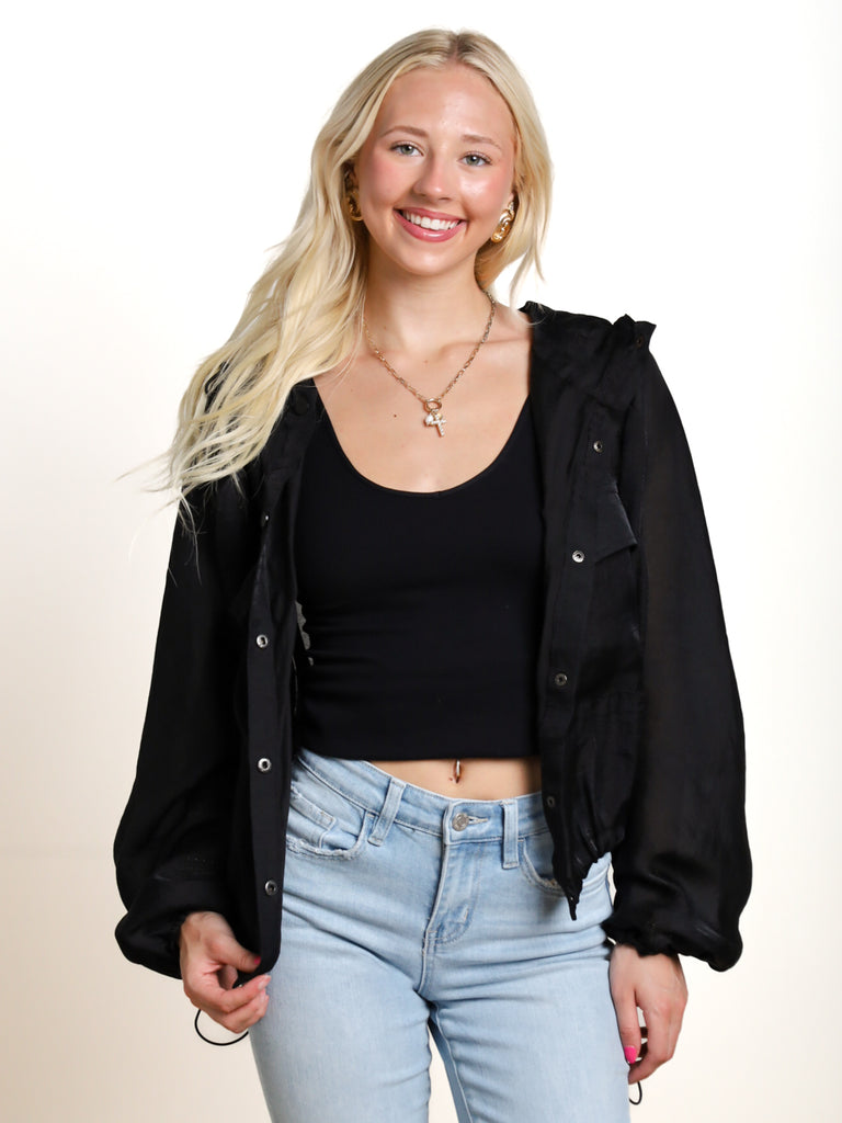 No Regrets Pocket Front Cinched Light Weight Jacket – MOD ON