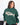 Fish Embroidered Mock Neck Sweatshirt