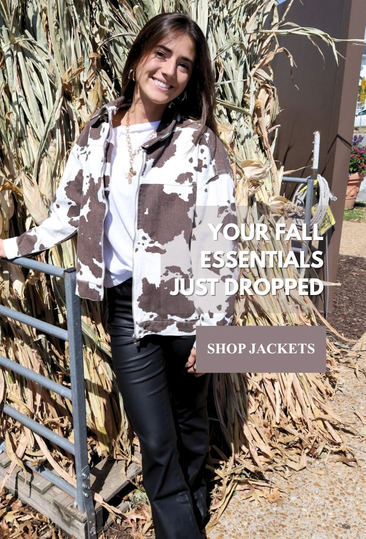 Woman standing next to a cornstalk with promotional text overlay on a white background