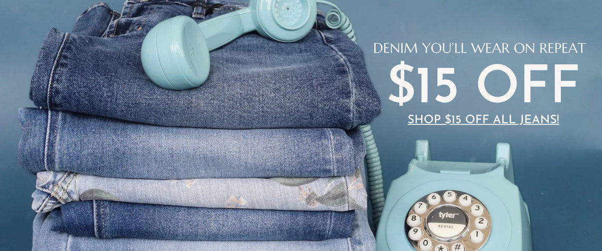 Denim you'll wear on repeat: $15 off all jeans. Shop denim.