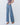 Mid Rise Raw Hem Wide Leg Jeans