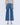 High Rise Pintuck Trouser Hem Wide Leg Jean