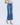 High Rise Pintuck Trouser Hem Wide Leg Jean