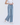 High Rise Print Wide Leg Denim