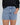 Polka Dot Print Denim Shorts