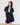 Quarter Zip Contrast Trim Dress