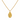 VIVIENNE Molten Teardrop Pendant Necklace