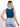 Model is wearing a blue square neck cropped tank.