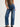Mid Rise Slim Wide Leg Jeans