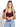Model is wearing a maroon short sleeve v-neck top.