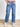 Gianna High Rise Cuffed Slim Wide Leg Jeans