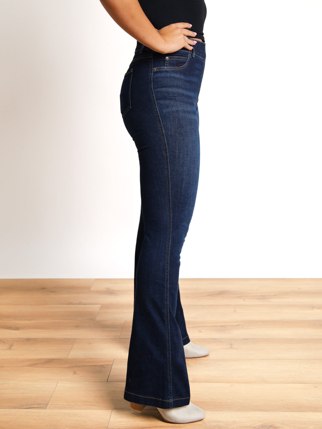 Women's High-Rise Flare Jeans, Midnight Shade SPANX, 57% OFF