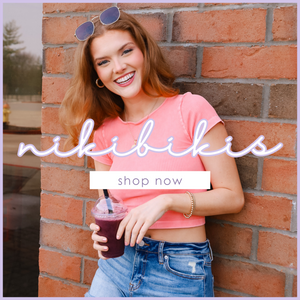 Shop our new NikiBiki colored shirts and tanks now! 