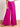 Model is wearing pink silky wide leg pants with tie waist.