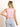 Model is wearing a light pink square neck crop tank.