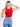 Model is wearing a sunset red square neck tank.