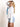 Model wearing a cropped white denim jacket.